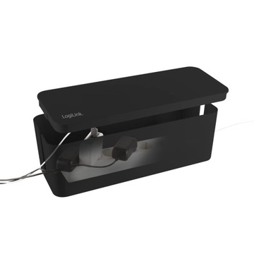 Кабельный органайзер LogiLink KAB0062 CableBox L, черный