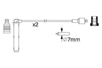 BOSCH 0 986 357 154 SADA PŘÍVODŮ ZAPALOVACÍ