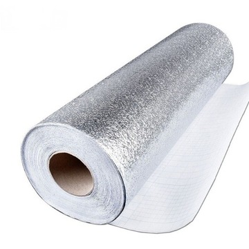 TAPETA KUCHNI FOLII ALUMINIOWEJ WODOODPORNA 500cm