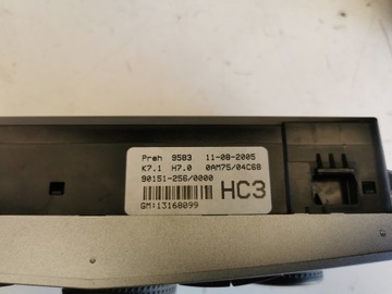 ASTRA H 3 PANEL VENTILACE KLIMATIZACE 13168099 HC3