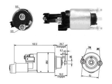 ELEKTROMAGNET STARTÉR HONDA FR-V 1.8