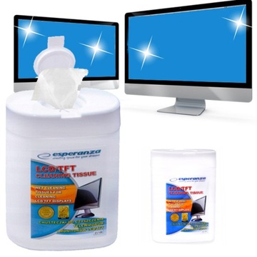 ESPERANZA ЧИСТЯЩИЕ САЛФЕТКИ ДЛЯ LCD/TFT 100 ШТ.