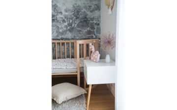 ДЕРЕВЯННАЯ ОВАЛЬНАЯ ДЕТСКАЯ КРОВАТЬ Нейтральный 7в1 с РЕГУЛИРУЕМЫМ матрасом