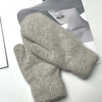 Gloves Female Winter Korean Version of Solid Color All Fingers Winter
