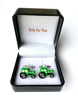 Элегантные запонки CLAAS Tractor для Фермера - красный трактор