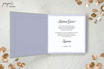 Księga gości WHITE CLASSY na CHRZEST