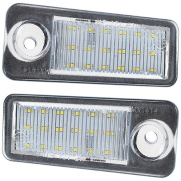 Audi A6 C5 Kombi Avant 97-04 lampki tablicy rejestracyjnej LED 2x