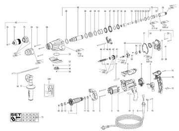 Электроника Metabo для ударной дрели UHEV 2860-2 Quick