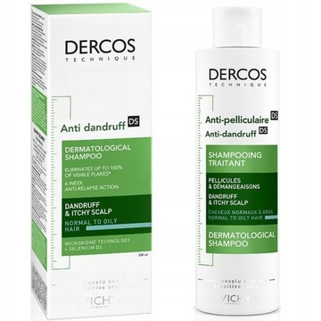 Vichy Dercos Anti Dandruff Шампунь против перхоти для жирных волос 200