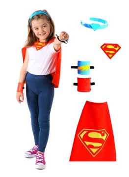 KOSTIUM SUPERBOHATERKI SUPERGIRLS DC MATTEL