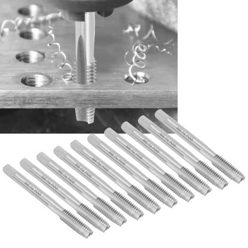 10 шт. Метчик прямой из быстрорежущей стали.