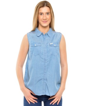 LEE koszula damska JEANS blue longlseeve _ M r M