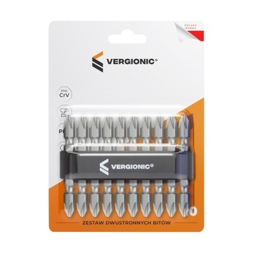 НАБОР НАСАДОК ДЛЯ ДВУХСТОРОННИХ ОТВЕРТОК 10 шт. Бита 65 мм PH2.