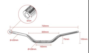 Kierownica motocyklowa do YZ250 YZ450 WR250 WR450 WR WRF YZ 1 1/8 