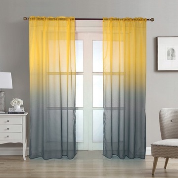ZASŁONY FIRANA OMBRE WOALOWA 100x260 CIENIOWANA