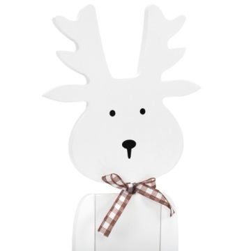 ДЕРЕВЯННЫЙ ОЛЕНЬ НА РОЖДЕСТВЕНСКОЕ УКРАШЕНИЕ БОЛЬШОЕ 35 СМ