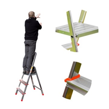 ALVE Helper домашняя алюминиевая лестница 1x3 ступеньки
