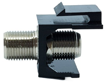 10x модуль KEYSTONE F-F черный, розетка, разъем