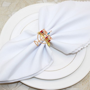 ДЕКОРИРОВАННЫЕ КОЛЬЦА ДЛЯ САЛФЕТОК «МЕНОРА»