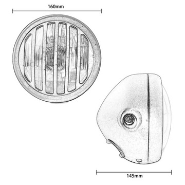 ФАРА 6,5-дюймовый ретро-мотоцикл Bobber Chopper