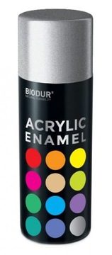 Spray Farba akrylowa Biodur srebrny ral 9006