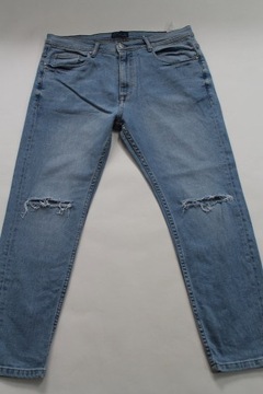 ZARA MAN, SPODNIE JEANS - W 36 / L 30 - DZIURY