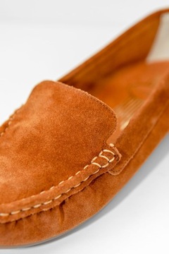 Мокасины из замши светло-коричневого цвета LEATHER - 37