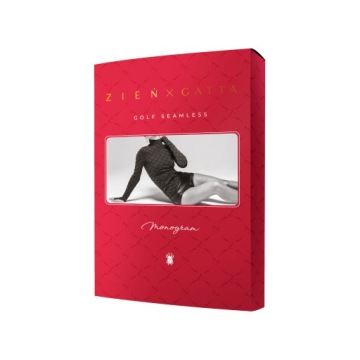 Эксклюзивные женские гольфы Monogram MACIEJ ZIEŃ x Gatta Mocha brown M