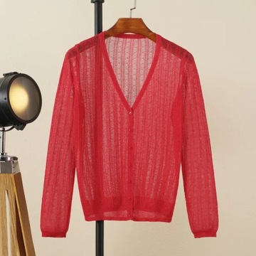 Black Summer Cardigan Women Tricot Outerwear Women