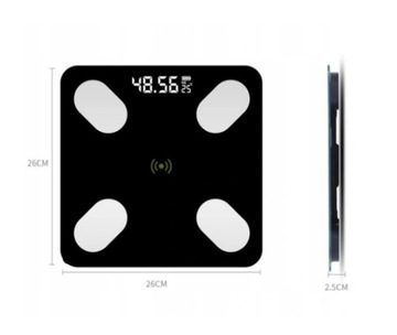 WAGA ŁAZIENKOWA ANALITYCZNA SLIM 180KG SMART+ 17w1