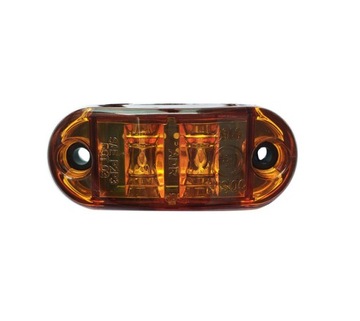 Lampa obrysowa 2 led ledy POMARAŃCZOWA obrysówka