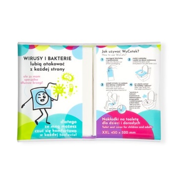 Одноразовые чехлы на унитаз для детей и взрослых XXL 3х10 шт.