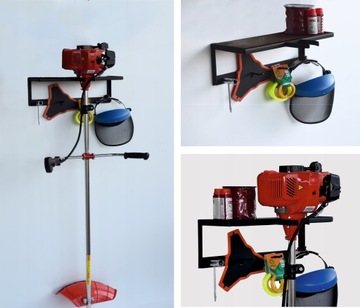 ВЕШАЛКА С ПОЛОЧКОЙ ДЛЯ ТРИММЕРА-ЩЕТКИ