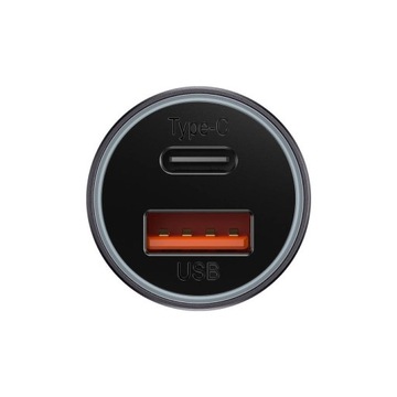 АВТОМОБИЛЬНОЕ ЗАРЯДНОЕ УСТРОЙСТВО BASEUS BASEUS GOLDEN CONTACTOR MAX, USB + USB-C, 60 Вт
