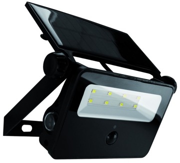 STRUHM Naświetlacz LED solarny z czujnikiem ruchu SANTOR 2W czarny