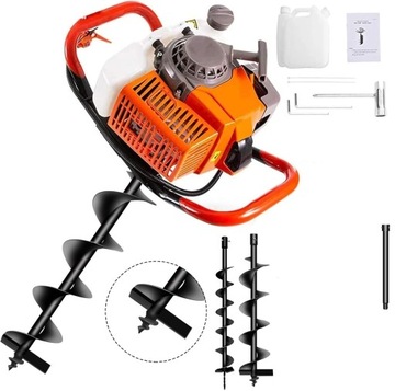 БУРА ДЛЯ ПОЧВЫ RITCH БЕНЗИНОВЫЙ ШНЕК ДЛЯ ПОЧВЫ +3 УДЛИНИТЕЛЬНЫЕ БУРЫ 50c