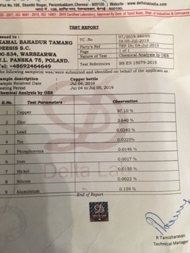 Dzbanek MIEDZIANA 1000ml jakość