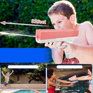 АВТОМАТИЧЕСКИЙ ЭЛЕКТРИЧЕСКИЙ ВОДЯНОЙ ПИСТОЛЕТ GLOCK 9м ВОДЯНОЙ ПИСТОЛЕТ GLOCK