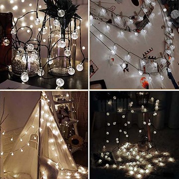СОЛНЕЧНЫЕ САДОВЫЕ ЛАМПЫ GIRLANDA 50LED, 9,5м