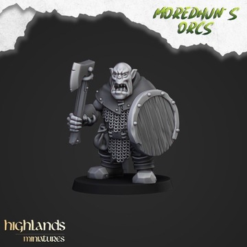Orc Warrior with hand weapons and shields #6 - Minifaktura