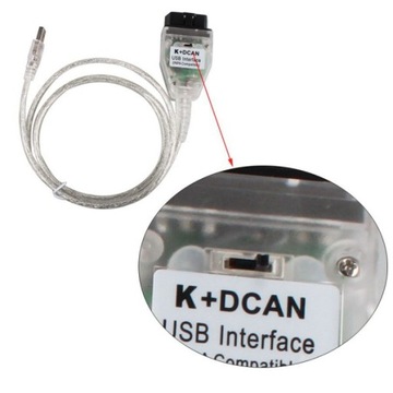ПЕРЕКЛЮЧАТЕЛЬ ИНТЕРФЕЙСА BMW INPA K+DCAN 7-8-контактный E60 E46 E39 E90 E61 E92 E36