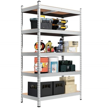 МЕТАЛЛИЧЕСКАЯ ПОЛКА ДЛЯ ХРАНЕНИЯ МАСТЕРСКАЯ И ГАРАЖНАЯ ПОЛКА С ПОЛКАМИ МДФ 205х120х45см
