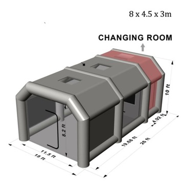 Кабина Покрасочная камера Павильон ГАРАЖ 8х4,5х3м