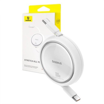 КАБЕЛЬ BASEUS с перемоткой USB-C НА USB-C БЫСТРОЙ ЗАРЯДКИ PD 100 Вт 1 М