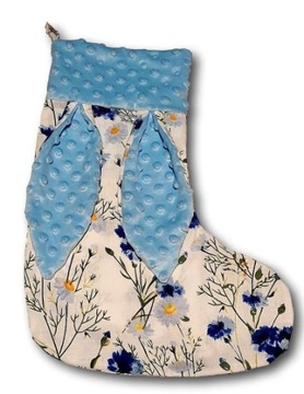 Каминный носок, пасхальный подарок, зайчик с заячьими ушками.