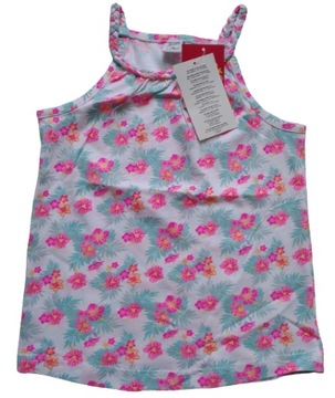Kiki&Koko podkoszulka podkoszulek top koszulka dziewczęca 116 cm kwiaty
