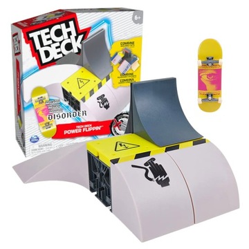 SPIN MASTER TECH DECK FINGERBOARD Z RAMPĄ FLIPPIN DISORDER + DESKOROLKA