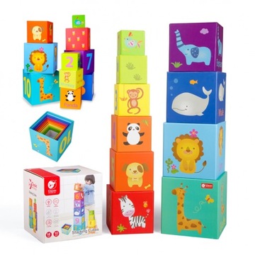 Układanka Wieża Edukacyjna CLASSIC WORLD Magic Box Pudełka