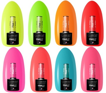 ЛЕТНЯЯ КОЛЛЕКЦИЯ CLARESA FLUO HYBRID POLISH NEON