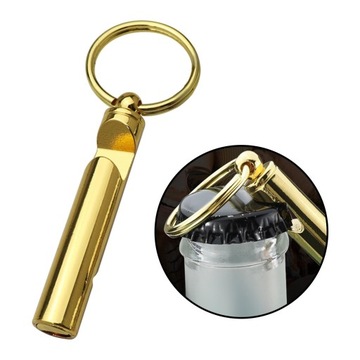 Свисток с открывалкой для бутылок. Полезный гаджет с открывалкой из сплава цинка, золото.